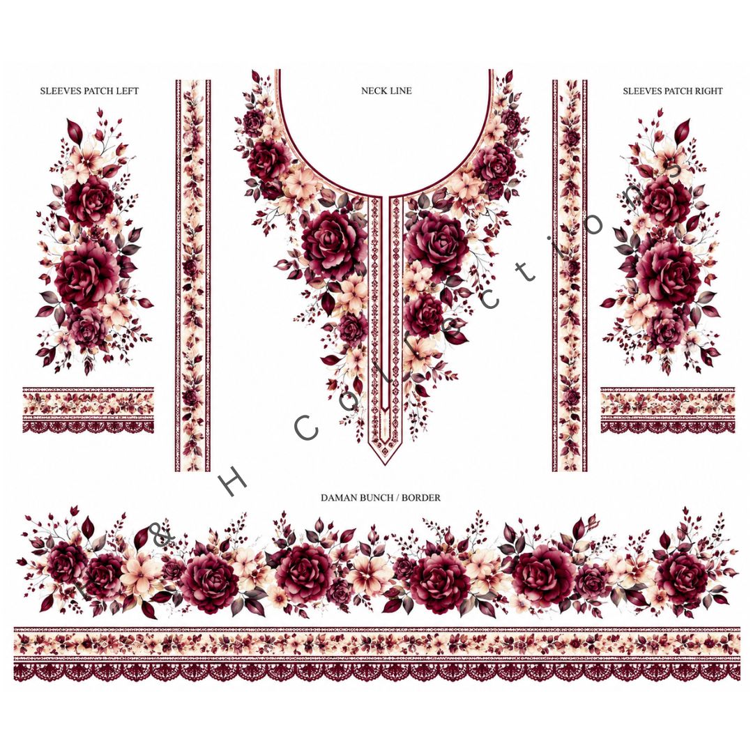 Embroidered Look Complete Set 2 DTF