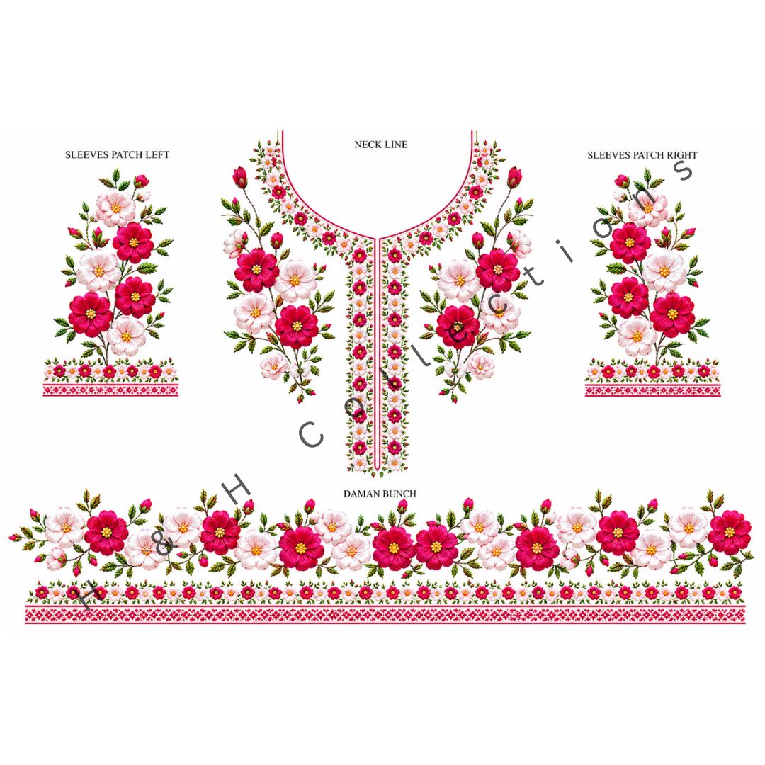 Embroidered Look Complete Set 4