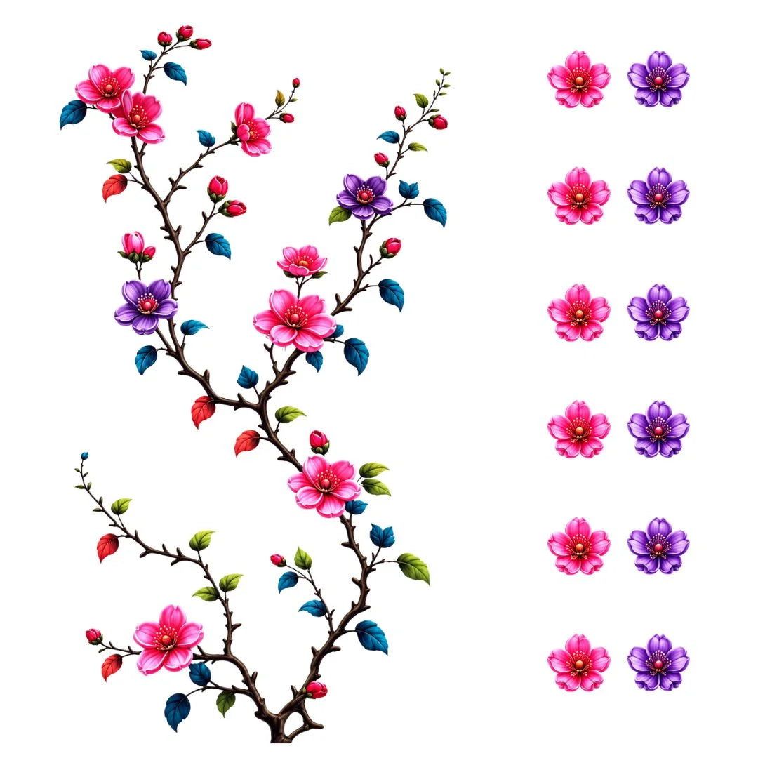 DTF Heat Transfer Embroidered Look Set 020 DTF heat transfer design