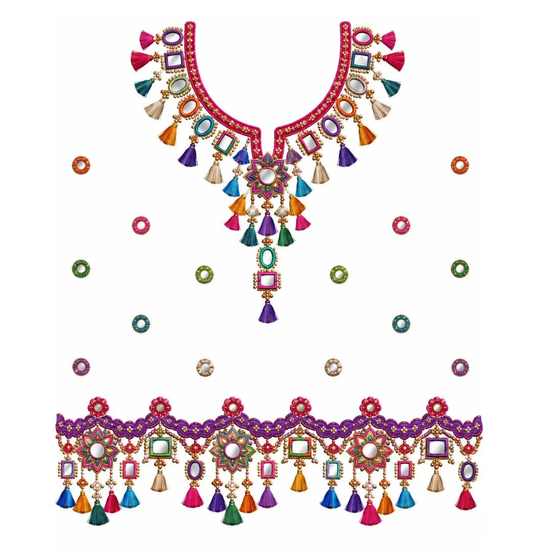 Embroidered Look Complete Set 9
