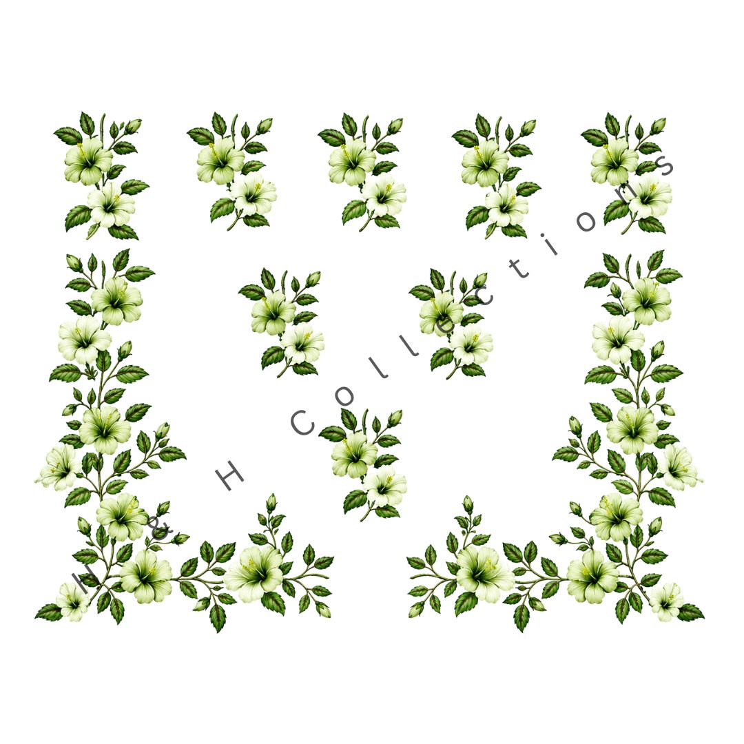 DTF Heat Transfer Embroidered Look Set 015 DTF heat transfer design