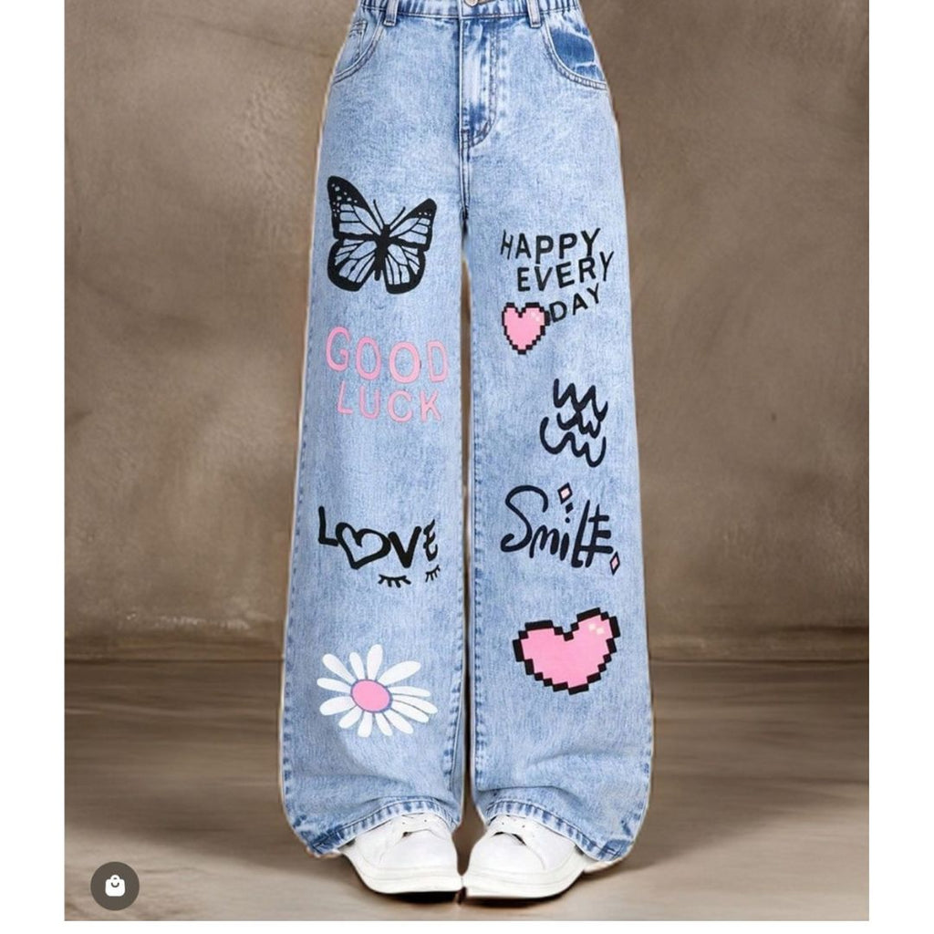 DTF Heat Transfer Jeans Design 005