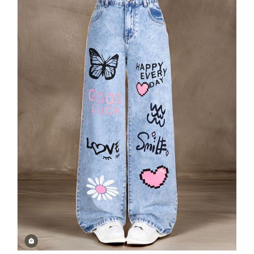 DTF Heat Transfer Jeans Design 005