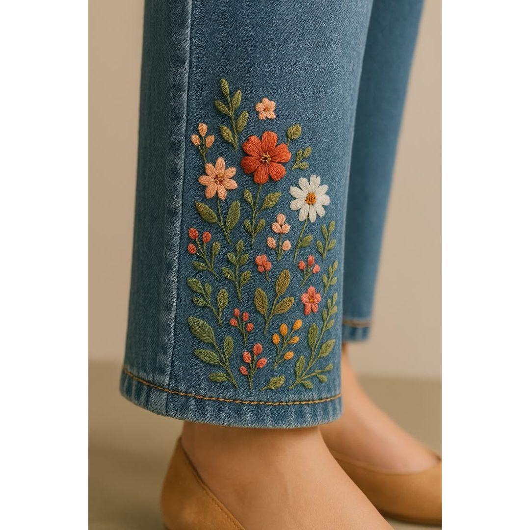 DTF Heat Transfer Jeans Design 009