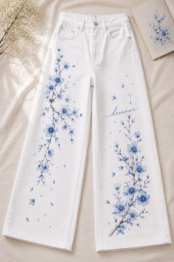 DTF Heat Transfer Jeans Design 003